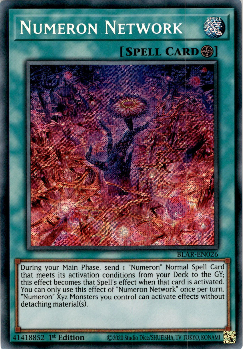 Numeron Network - BLAR-EN026 - Secret Rare 1st Edition-Cherry Collectables