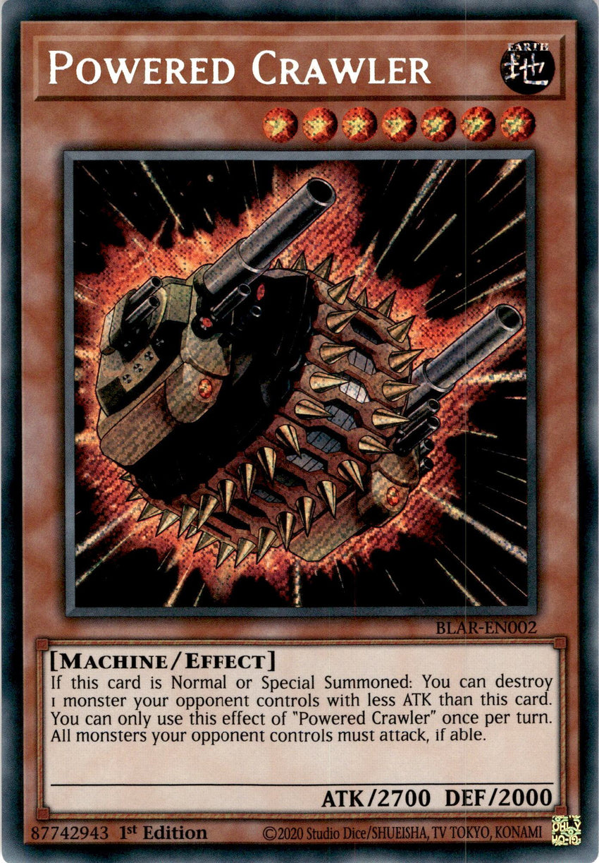 Powered Crawler - BLAR-EN002 - Secret Rare 1st Edition-Cherry Collectables