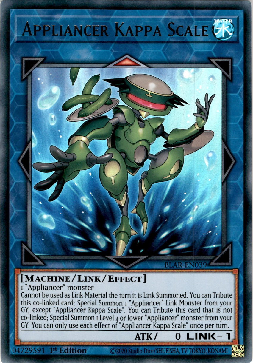 Appliancer Kappa Scale x3 - BLAR-EN039 - Ultra Rare 1st Edition - PLAYSET (3)-Cherry Collectables