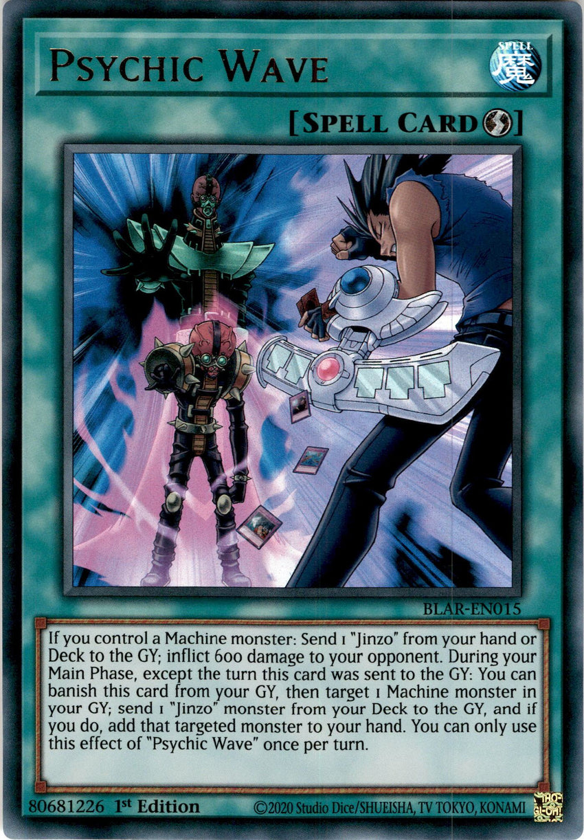 Psychic Wave - BLAR-EN015 - Ultra Rare 1st Edition - PLAYSET (3)-Cherry Collectables