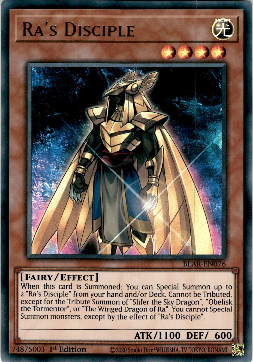 Ra's Disciple - BLAR-EN076 - Ultra Rare 1st Edition-Cherry Collectables