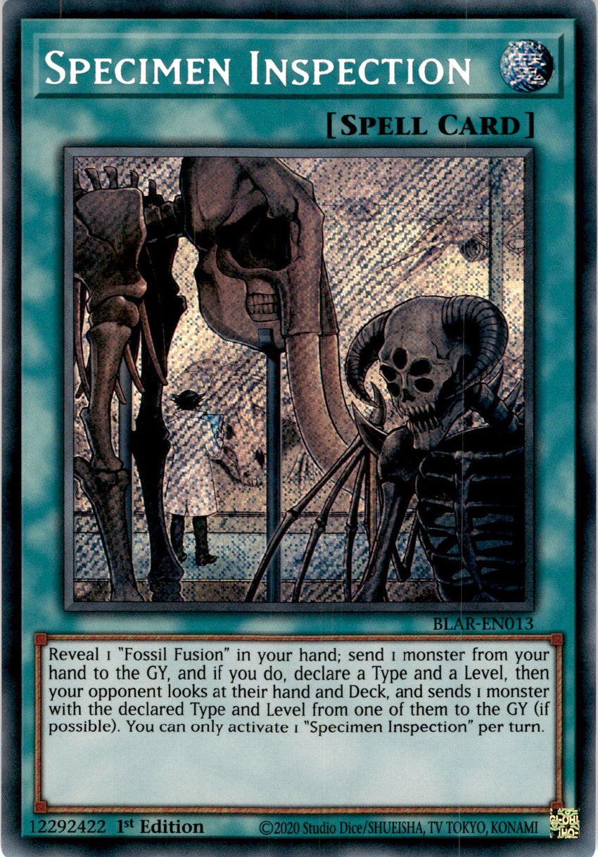 Specimen Inspection - BLAR-EN013 - Secret Rare 1st Edition-Cherry Collectables