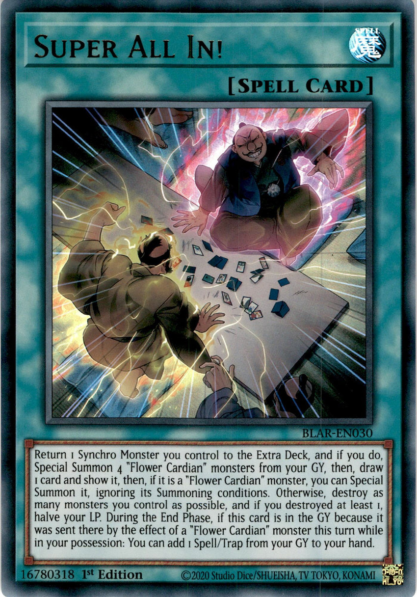 Super All In! 3x - BLAR-EN030 - Ultra Rare 1st Edition - PLAYSET (3)-Cherry Collectables