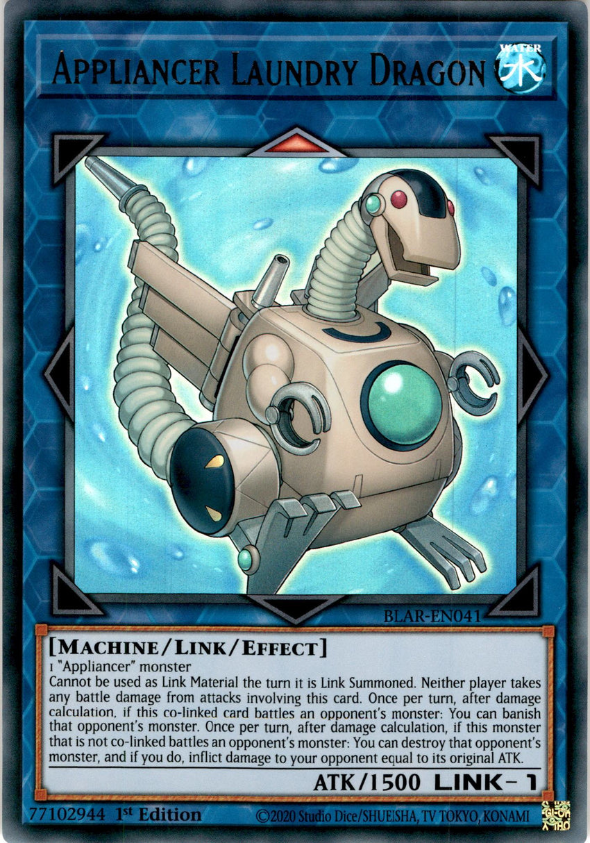 Appliancer Laundry Dragon x3 - BLAR-EN041 - Ultra Rare 1st Edition - PLAYSET (3)-Cherry Collectables