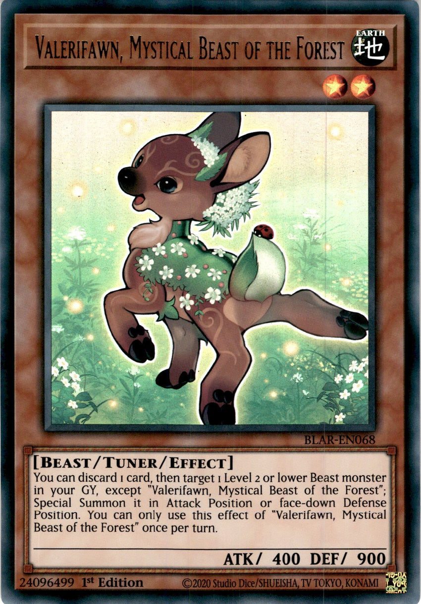 Valerifawn, Mystical Beast of the Forest - BLAR-EN068 - Ultra Rare 1st Edition-Cherry Collectables