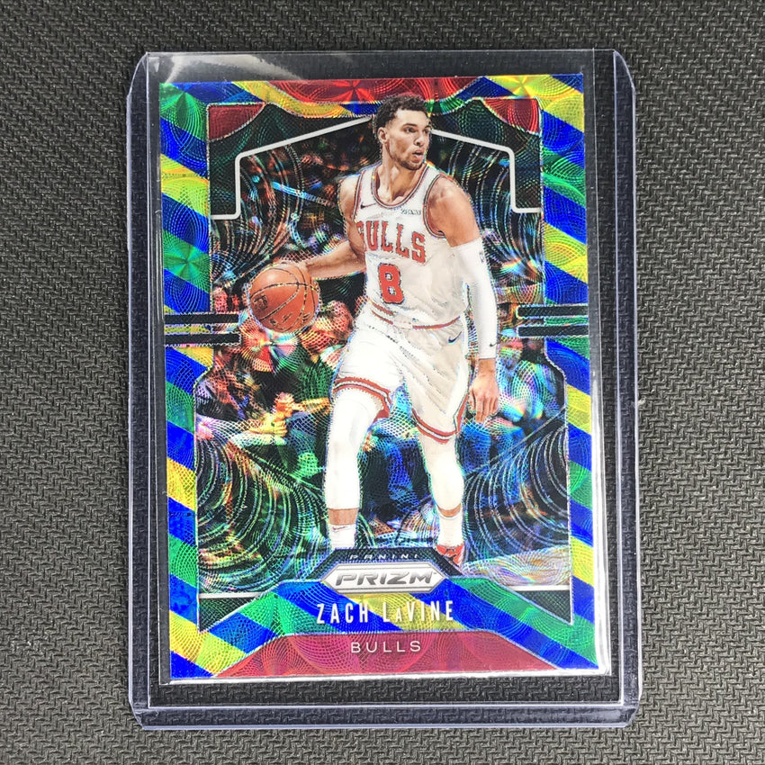 2019-20 Prizm ZACH LAVINE Blue Yellow Green Prizm #61-Cherry Collectables