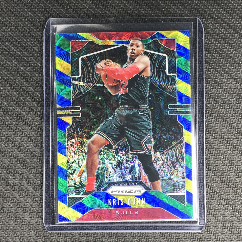 2019-20 Prizm KRIS DUNN Blue Yellow Green Prizm #62-Cherry Collectables