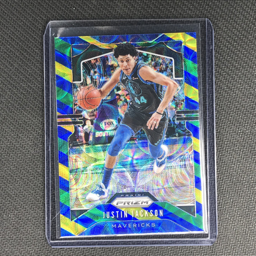 2019-20 Prizm JUSTIN JACKSON Blue Yellow Green Prizm #80-Cherry Collectables