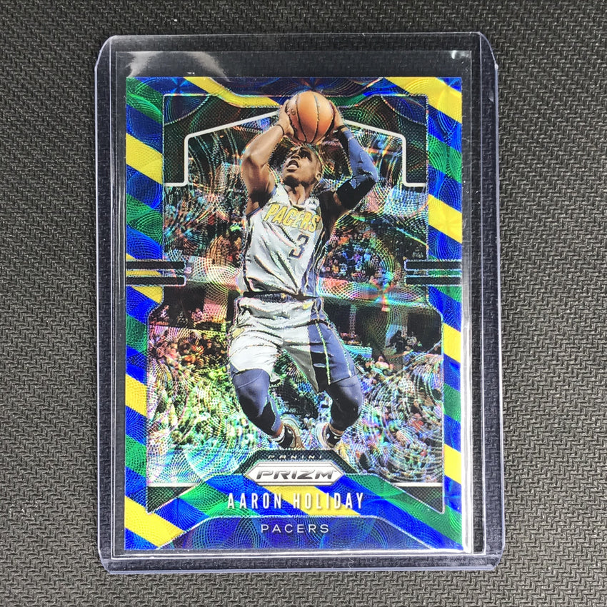 2019-20 Prizm AARON HOLIDAY Blue Yellow Green Prizm #115-Cherry Collectables