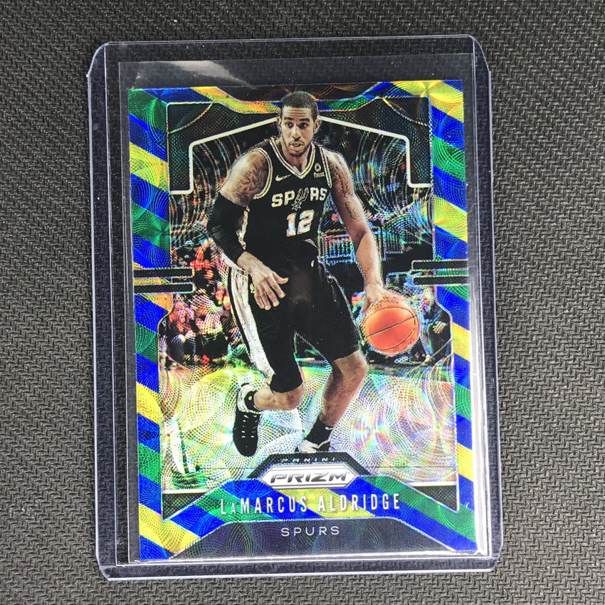 2019-20 Prizm LAMARCUS ALDRIDGE Blue Yellow Green Prizm #133-Cherry Collectables