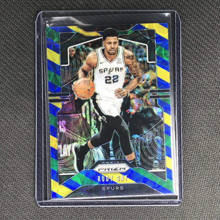 2019-20 Prizm RUDY GAY Blue Yellow Green Prizm #135-Cherry Collectables