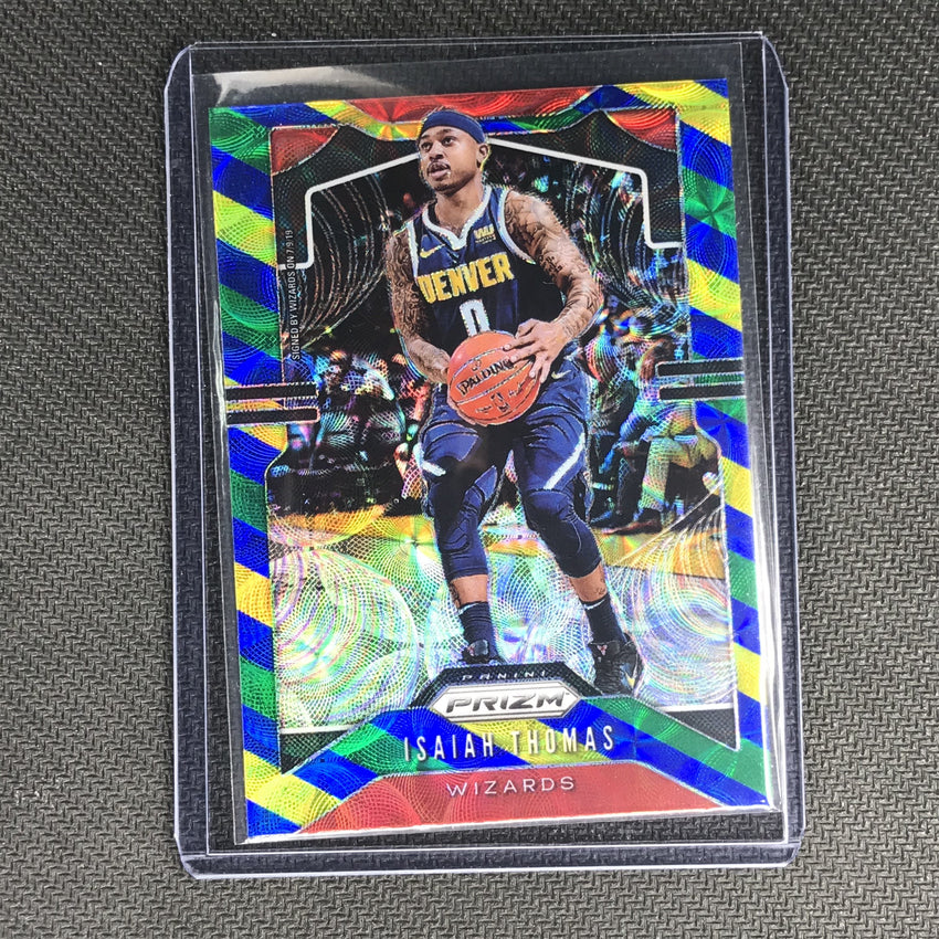 2019-20 Prizm ISAIAH THOMAS Blue Yellow Green Prizm #208-Cherry Collectables