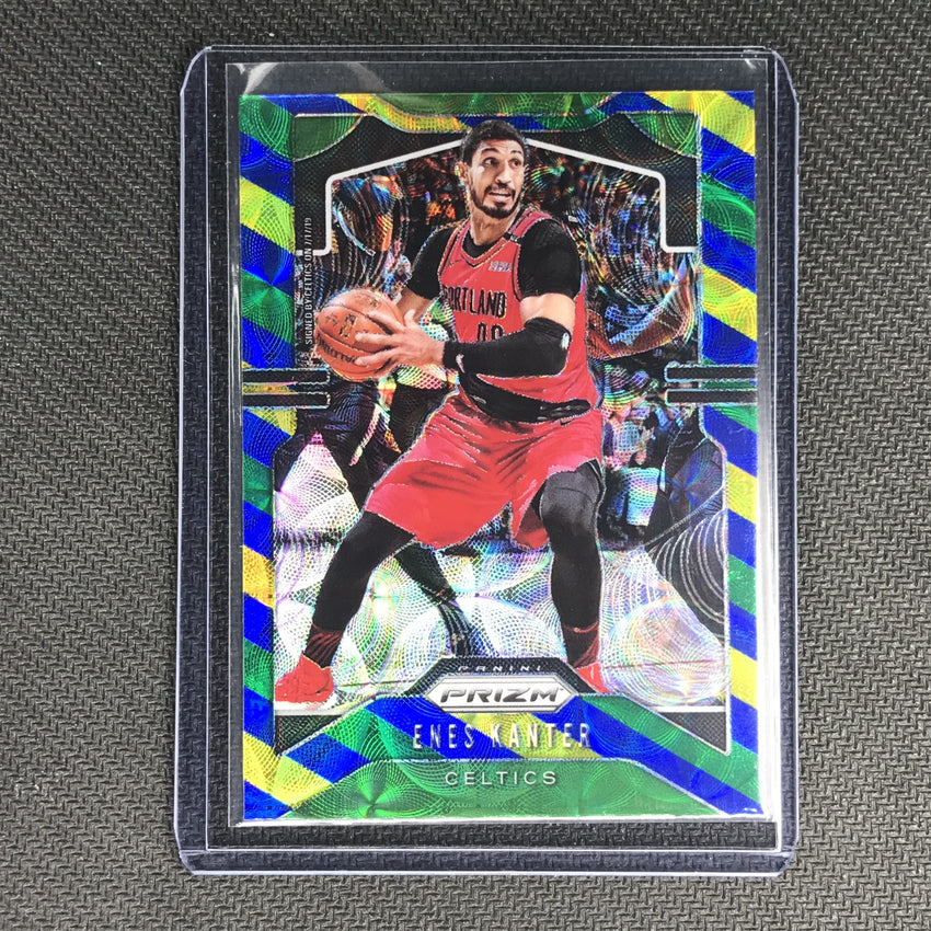 2019-20 Prizm ENES KANTER Blue Yellow Green Prizm #212-Cherry Collectables