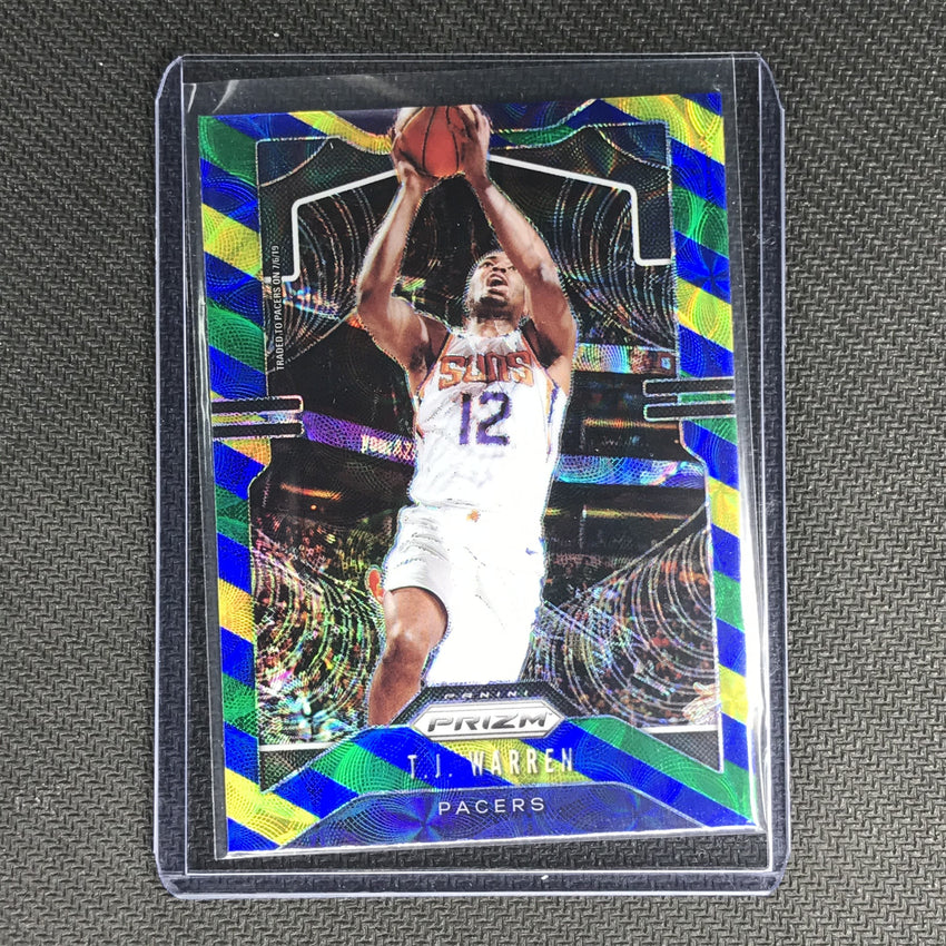 2019-20 Prizm T.J. WARREN Blue Yellow Green Prizm #228-Cherry Collectables