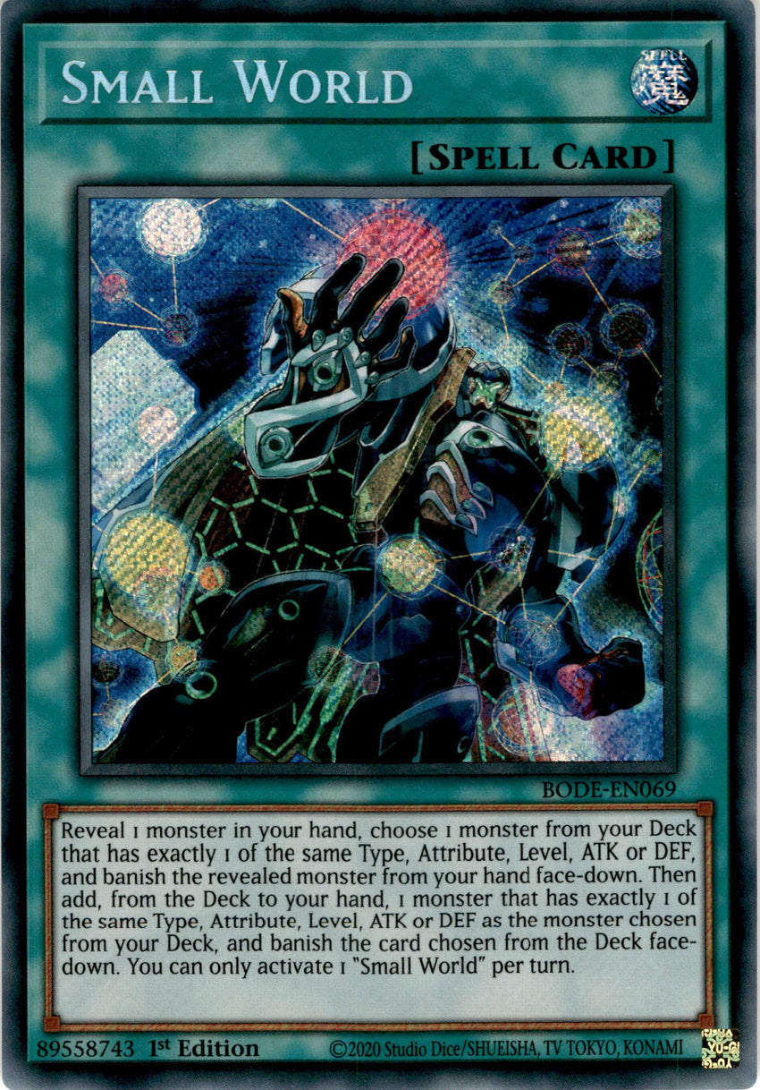 Small World - BODE-EN069 - Secret Rare 1st Edition