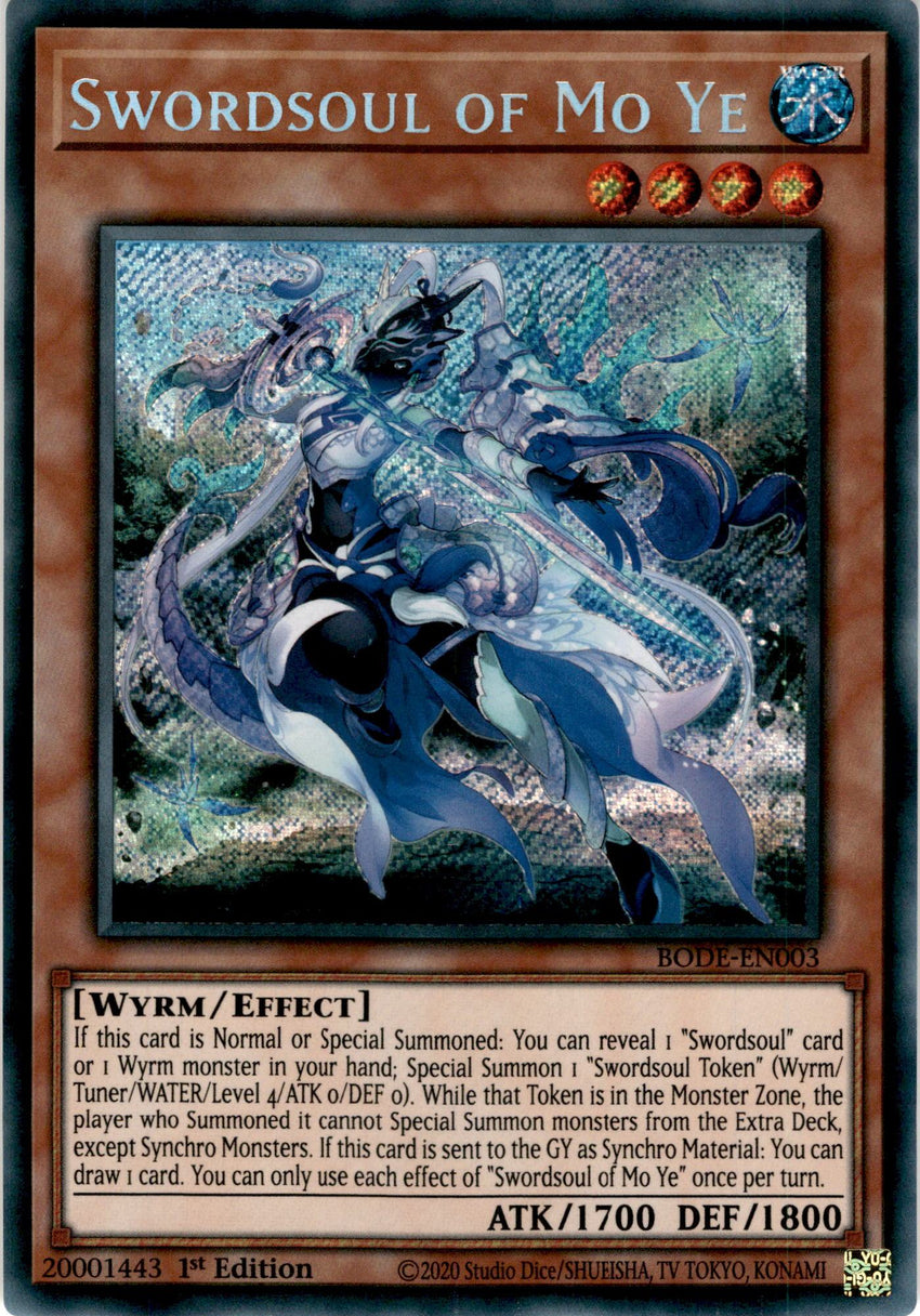 Swordsoul of Mo Ye - BODE-EN003 - Secret Rare 1st Edition