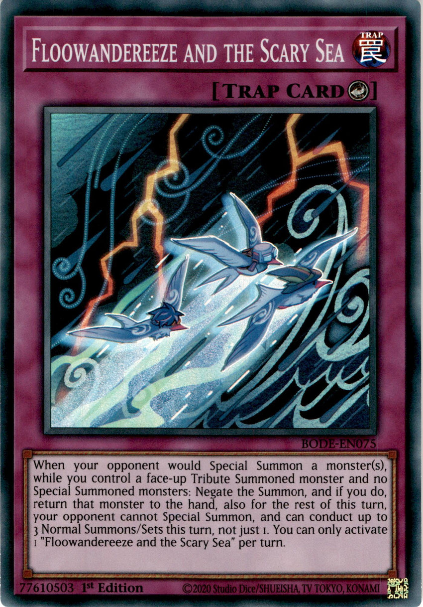 Floowandereeze and the Scary Sea - BODE-EN075 - Super Rare 1st Edition