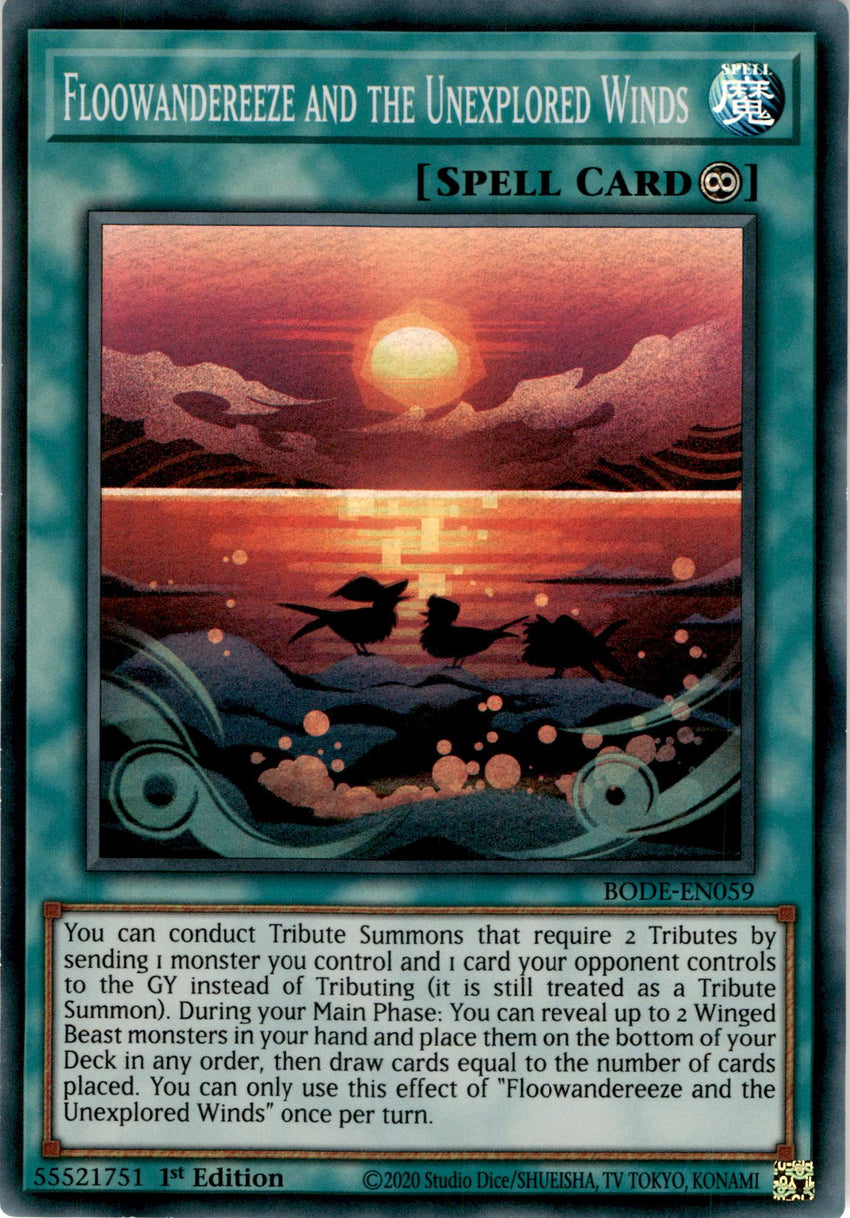 Floowandereeze and the Unexplored Winds - BODE-EN059 - Super Rare 1st Edition