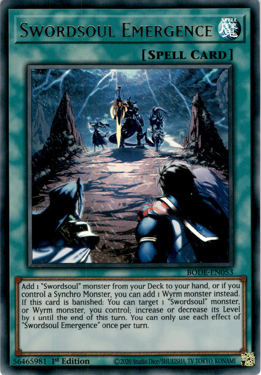 Swordsoul Emergence - BODE-EN053 - Ultra Rare 1st Edition