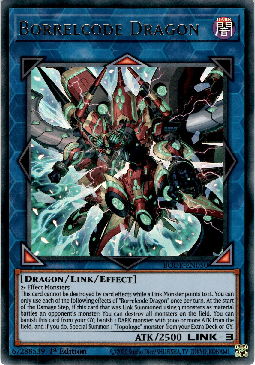 Borrelcode Dragon - BODE-EN050 - Ultra Rare 1st Edition