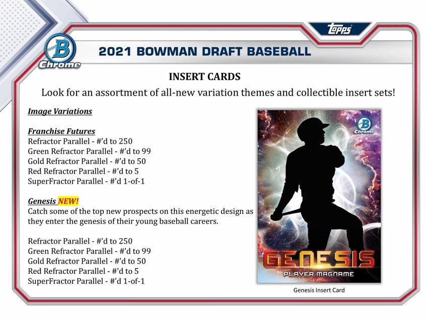 2021 Bowman Draft Baseball Hobby LITE Box