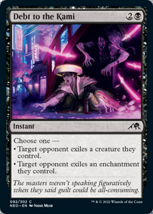 Debt to the Kami 92/302 -  Kamigawa Neon Dynasty CONNN
