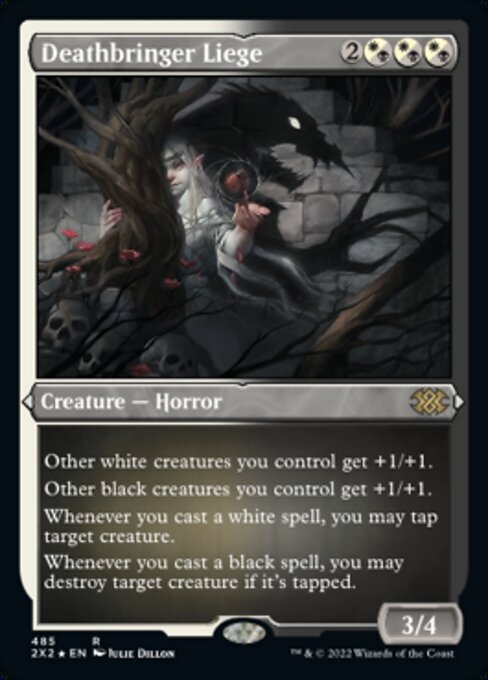 ETCHED FOIL Deathbringer Liege 485# - Rare Double Masters 2022