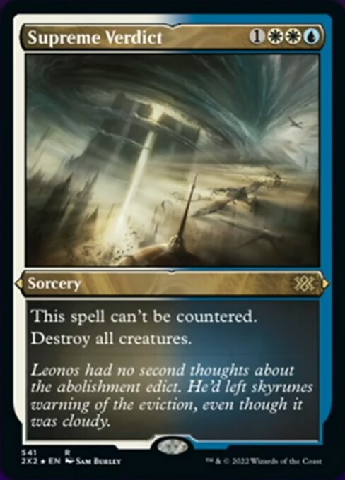 ETCHED FOIL Supreme Verdict 541# - Rare Double Masters 2022