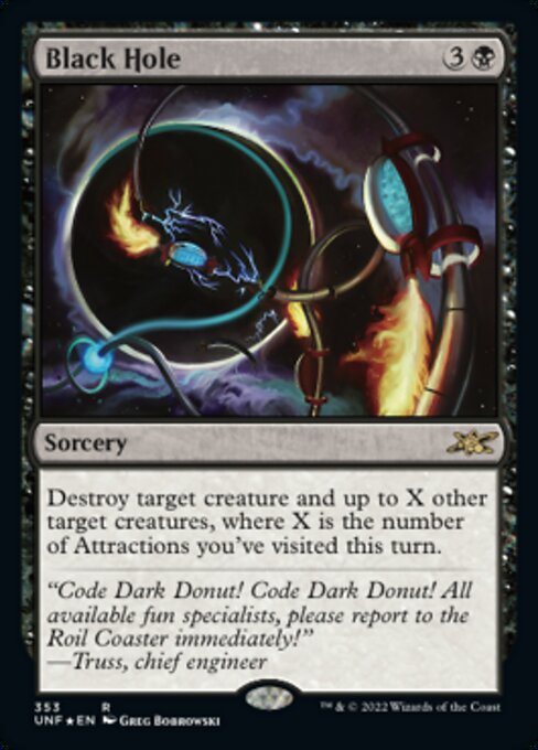 GALAXY FOIL Black Hole #353 - Rare Unfinity