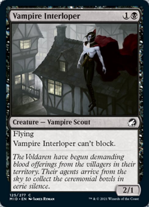 125Vampire Interloper 125/277 Common - Midnight Hunt