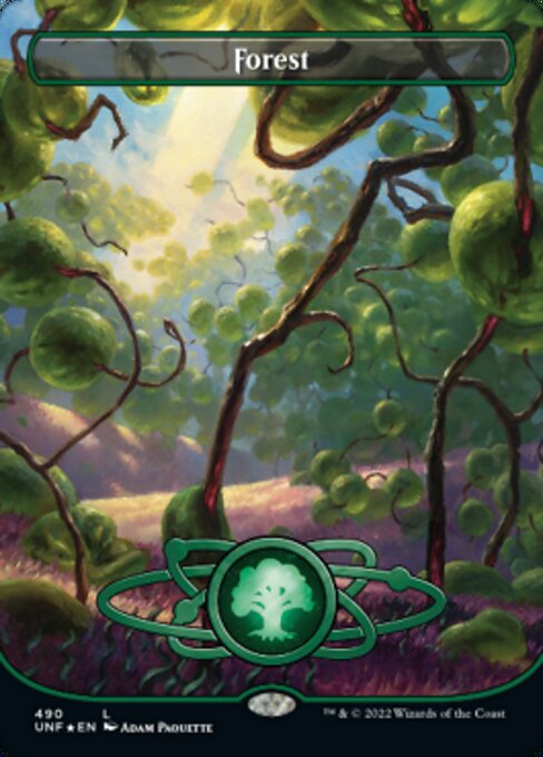 GALAXY FOIL Forest #490 - Common Unfinity
