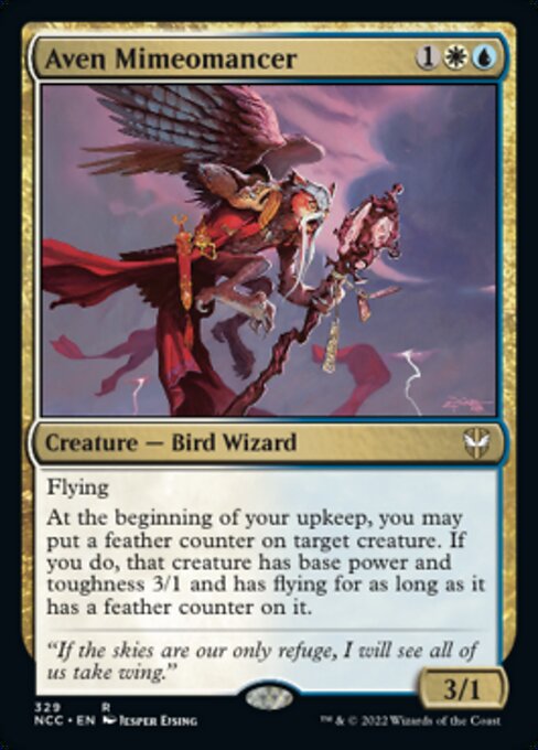 Aven Mimeomancer #329 -  New Capenna Commander