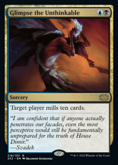Glimpse the Unthinkable 218 /331 - Rare Double Masters 2022