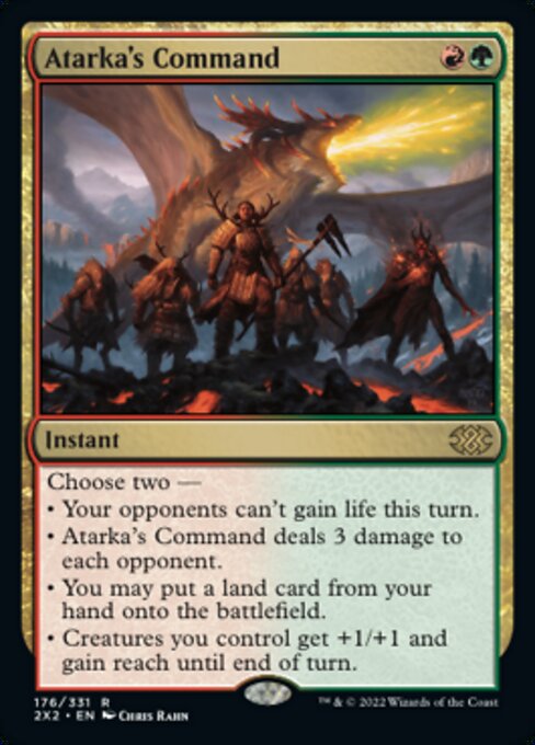 Atarka's Command 176 /331 - Rare Double Masters 2022