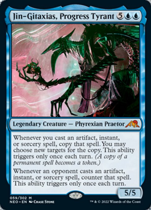 Jin-Gitaxias, Progress Tyrant 59/302 -  Kamigawa Neon Dynasty MYTH