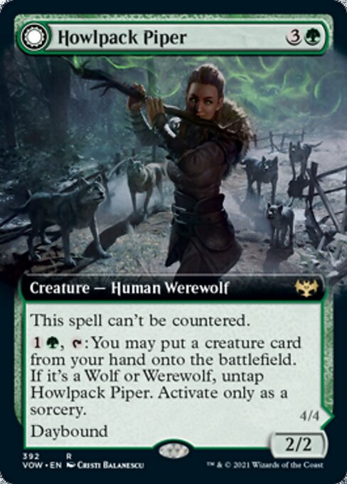 Extended Howlpack Piper // Wildsong Howler - 392 - Rare Crimson Vow