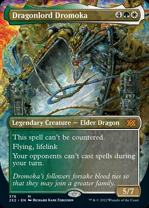 BORDERLESS Dragonlord Dromoka 376# - Mythic Double Masters 2022