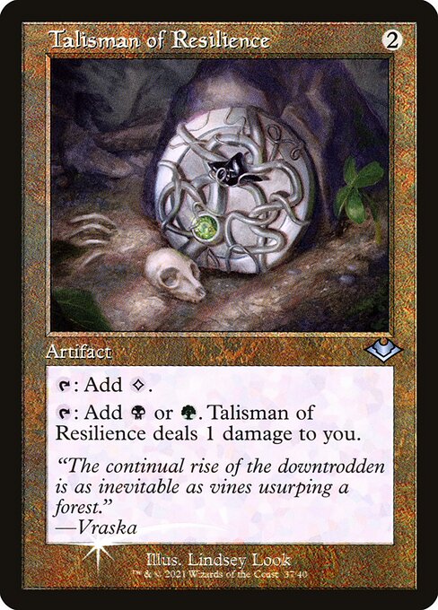 FOIL RETRO Talisman of Resilience #37/40 MH2 Modern Horizons 2