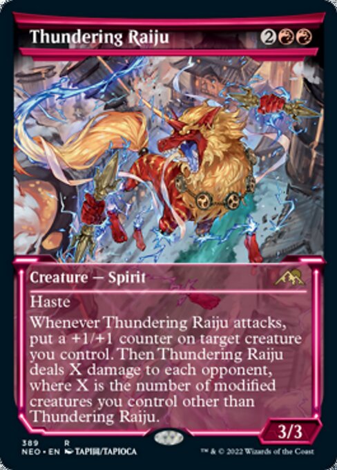 SHOWCASEThundering Raiju 389 -  Kamigawa Neon Dynasty