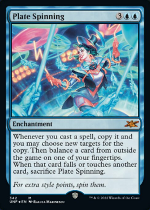 GALAXY FOIL Plate Spinning #342 - Mythic Unfinity