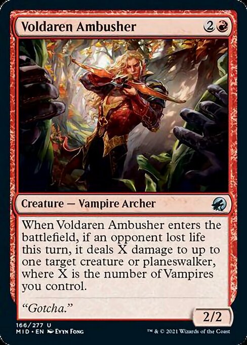 166Voldaren Ambusher 166/277 Uncommon - Midnight Hunt