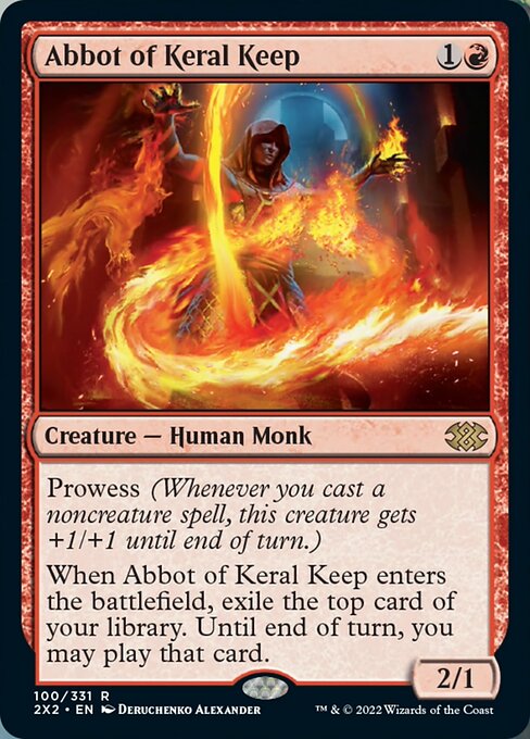 Abbot of Keral Keep 100 /331 - Rare Double Masters 2022