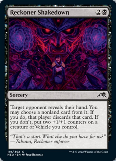Reckoner Shakedown 119/302 -  Kamigawa Neon Dynasty CONNN