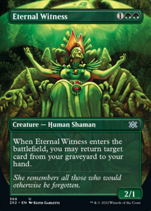 BORDERLESS Eternal Witness 368# - Uncommon Double Masters 2022