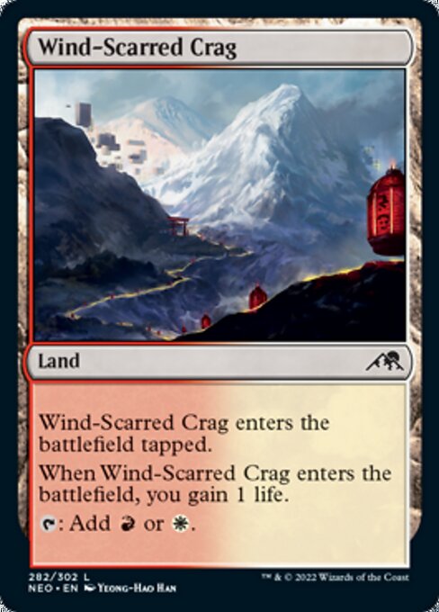 Wind-Scarred Crag 282/302 -  Kamigawa Neon Dynasty CONNN