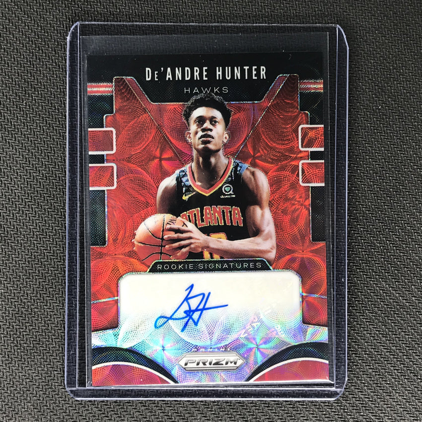 2019-20 Prizm Choice DE'ANDRE HUNTER Rookie Signatures Auto Red #DAH -1-Cherry Collectables