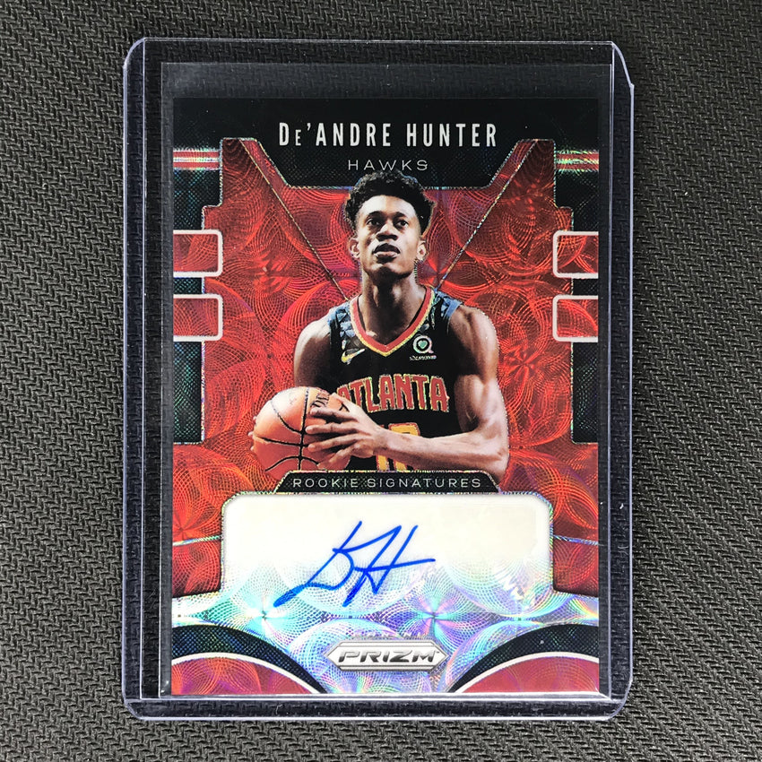 2019-20 Prizm Choice DE'ANDRE HUNTER Rookie Signatures Auto Red #DAH -2-Cherry Collectables