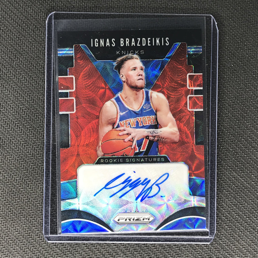 2019-20 Prizm Choice IGNAS BRAZDEIKIS Rookie Signatures Auto Red #IGB-Cherry Collectables
