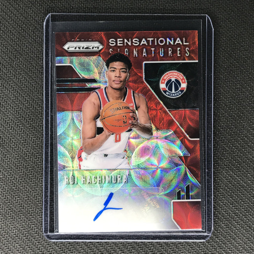 2019-20 Prizm Choice RUI HACHIMURA Sensational Signatures Auto Red #RHM 3-Cherry Collectables