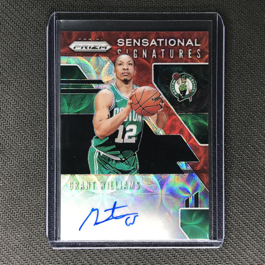2019-20 Prizm Choice GRANT WILLIAMS Sensational Signatures Auto Red #GWL-Cherry Collectables